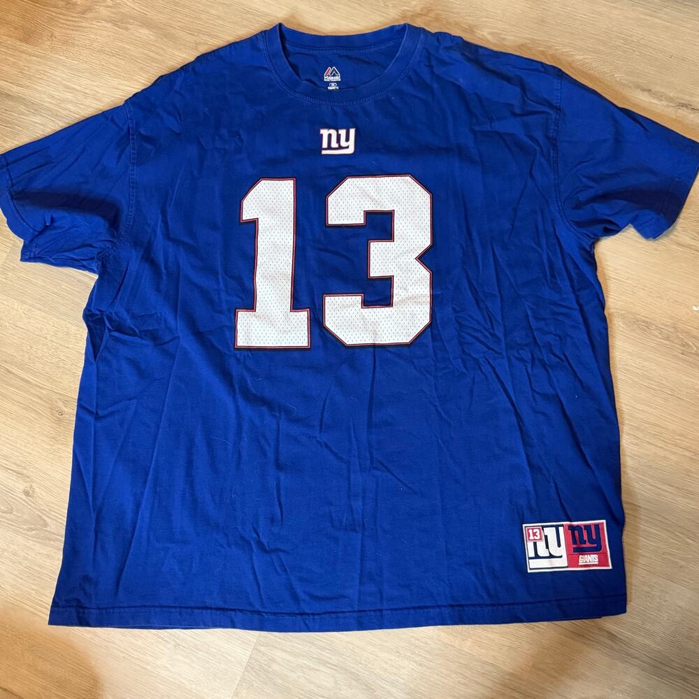Majestic NY Giants Kersey t-shirt Odell Beckham Jr #13 Men’s 3X Blue